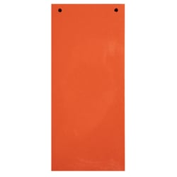 Paquet 100 fiches intercalaires horizontales unies perforées Forever - 105x240mm - Orange - x 12 - Exacompta