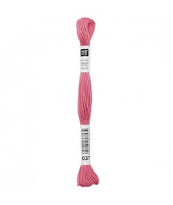 Fil à broder mouliné Uni - Rico Design 037 Rose