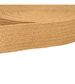 Bobine 15m sangle aspect naturel extensible beige