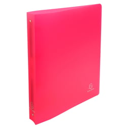 Classeur 4 anneaux 30 mm polypropylène Chromaline - A4 maxi - Rouge - x 10 - Exacompta