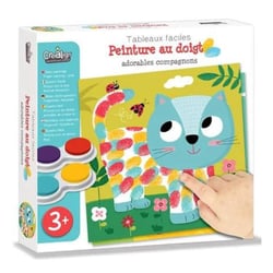 Créa Lign - Tableaux faciles - peinture au doigt - Adorables compagnons