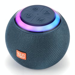 Enceinte Bluetooth Portable Extérieure Avec Lumière LED Ambiance Rouge Puissante Bleu YONIS