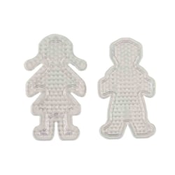 MégaCréa DIY - Plaque pour perles à repasser Garçon et fille 11cm
