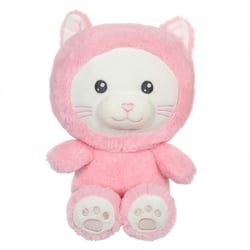 Peluche Chat Hoody Pets -  - Rose, 24 cm