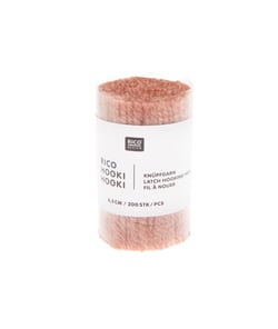 Fil à nouer 6,5 cm - Rico Hooki Hooki - Rico Design Vieux Rose