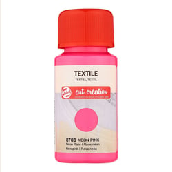 Peinture pour textile - rose néon - Talens Art Creation - 50ml