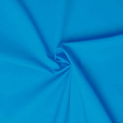 Tissu popeline de coton Turquoise - designers-factory (3m x 1m46)