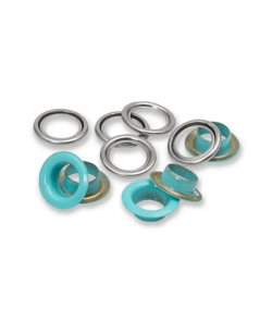 Boîtes de 15 Œillets avec Rondelles 14 mm - Prym Menthe Vert