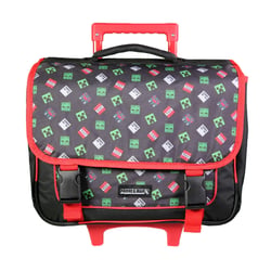 Cartable à roulettes 38 cm Minecraft Noir - BAGTROTTER