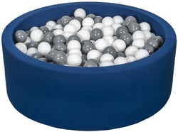 Piscine à balles Aire de jeu + 450 balles bleu marine blanc,gris - Velinda