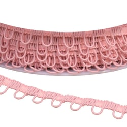 Bobine 25m galon ganse élastique 17mm rose clair