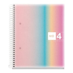 Cahier - A5 - Petits carreaux - Spirales - Couverture rigide - 120 feuilles - Miquelrius