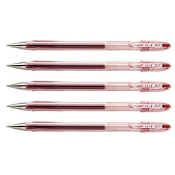 Lot de 5 stylos à bille PILOT G1-07 - Rouge - Pointe moyenne