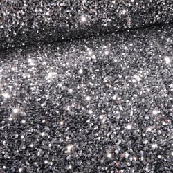 Tissu Sequins épais extensible Argent