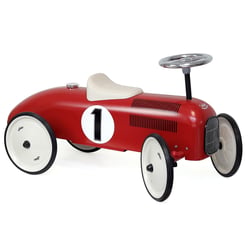 Porteur voiture vintage rouge et crème - Vilac
