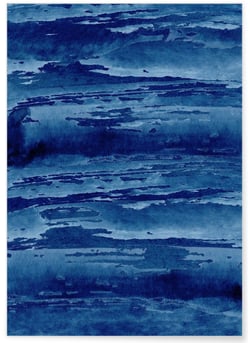 Affiche Blue Background 2 | A3 : 29,7x42cm