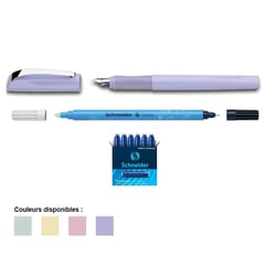 Stylo plume Ceod Colour Schneider pointe médium cartouche et effaceur