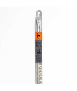 Aiguilles à tricoter 40 cm aluminium Pony Classic N°3 à 20 - Pony N°2.50 Gris