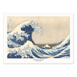Affiche 30x40 cm - Under The Great Wave - Katsushika Hokusai