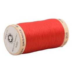 Bobine de fil 100% coton bio 275m rouge