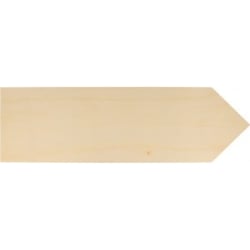 4 plaques flèche bois 40x12 cm - Artemio