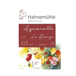 Bloc aquarelle 100 feuilles - Papier - Hahnemühle - Blancheur naturelle - Le Rouge