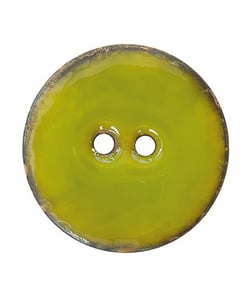 Carte de 2 boutons Coco laqué 23mm - Union Knopf Vert Olive
