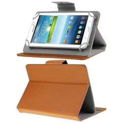 Housse de Protection Pliable Simili Cuir Orange Pour Tablette Tactile 7 Pouces YONIS