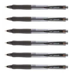 Lot de 6 Stylos bille UNI-BALL Laknock SN100/14 - Noir - Pointe large 1,4 mm