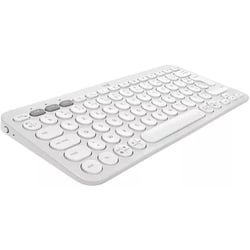 Clavier d'ordinateur - Logitech Pebble Keys 2 K380s - Blanc - Technologie membrane