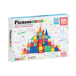 PicassoTiles 101pc Magnetic Tile Classic Building Blocks - Tactic