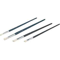 4 pinceaux brosses à tableaux plats et ronds pour retouches Nespoli