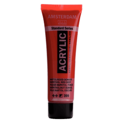 Peinture acrylique en tube - Rouge naphtol foncé - 399 - Amsterdam - 20ml