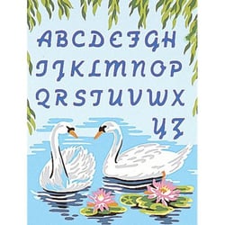 LUC - Kit canevas Cygnes ABC 25x30cm