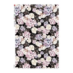 1 feuille de papier de riz 22.5 x 32 cm découpage collage Paper Designs TAPISSERIE DE FLEURS 0227