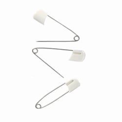 Prima Mercerie | Épingles de sûreté bébé – Lot de 4 – Sécurité renforcée avec embout plastique – Spécial bébés