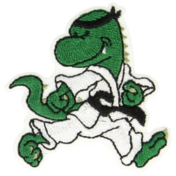 Ecusson thermocollant monstre judo 5 cm x 5 cm