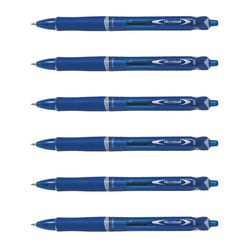 Lot de 6 stylos à bille PILOT Acroball Begreen - Bleu - Pointe moyenne