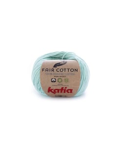Coton 100 % BIO à tricoter FAIR COTTON - KATIA Vert (29)