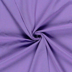 Tissu Seersucker Carreaux Nano Rayures sur fond Violet