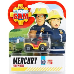 Véhicule en métal sam le pompier - mercury quad de pompier jaune et rouge - voiture miniature - dickie 203091000