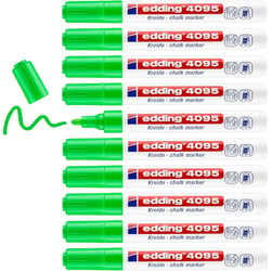 Lot de 10 marqueurs craie liquide 2-3 mm - EDDING - Vert clair