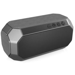 Enceinte Bluetooth Rose Gold Stéréo HD Bass TWS TF FM AUX USB Mains Libres Gris YONIS