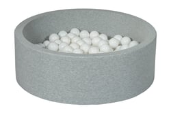 Piscine à balles Aire de jeu + 200 balles blanc - Velinda