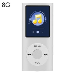 Lecteur MP4 Écran TFT 1.8 Pouces 8G TF Carte Écouteurs Câble Bleu Argent YONIS