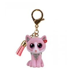 Mini boos clip Fiona le Chat - Ty - Rose