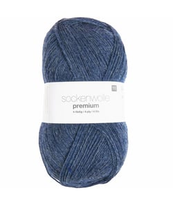 Fil à chaussette SOCKENWOLL PREMIUM 4 brins - 100gr - Rico Design 15 Bleu