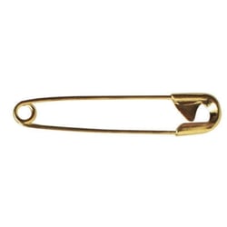 Epingle de sà>>reté, 34 mm, 0,80 mm boîte 50g - 115 pces, or