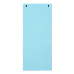 Paquet 100 fiches intercalaires horizontales unies perforées Forever - 105x240mm - Bleu clair - x 12 - Exacompta