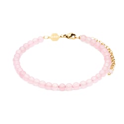 Bracelet Serena en pierres Quartz Rose - Sloya